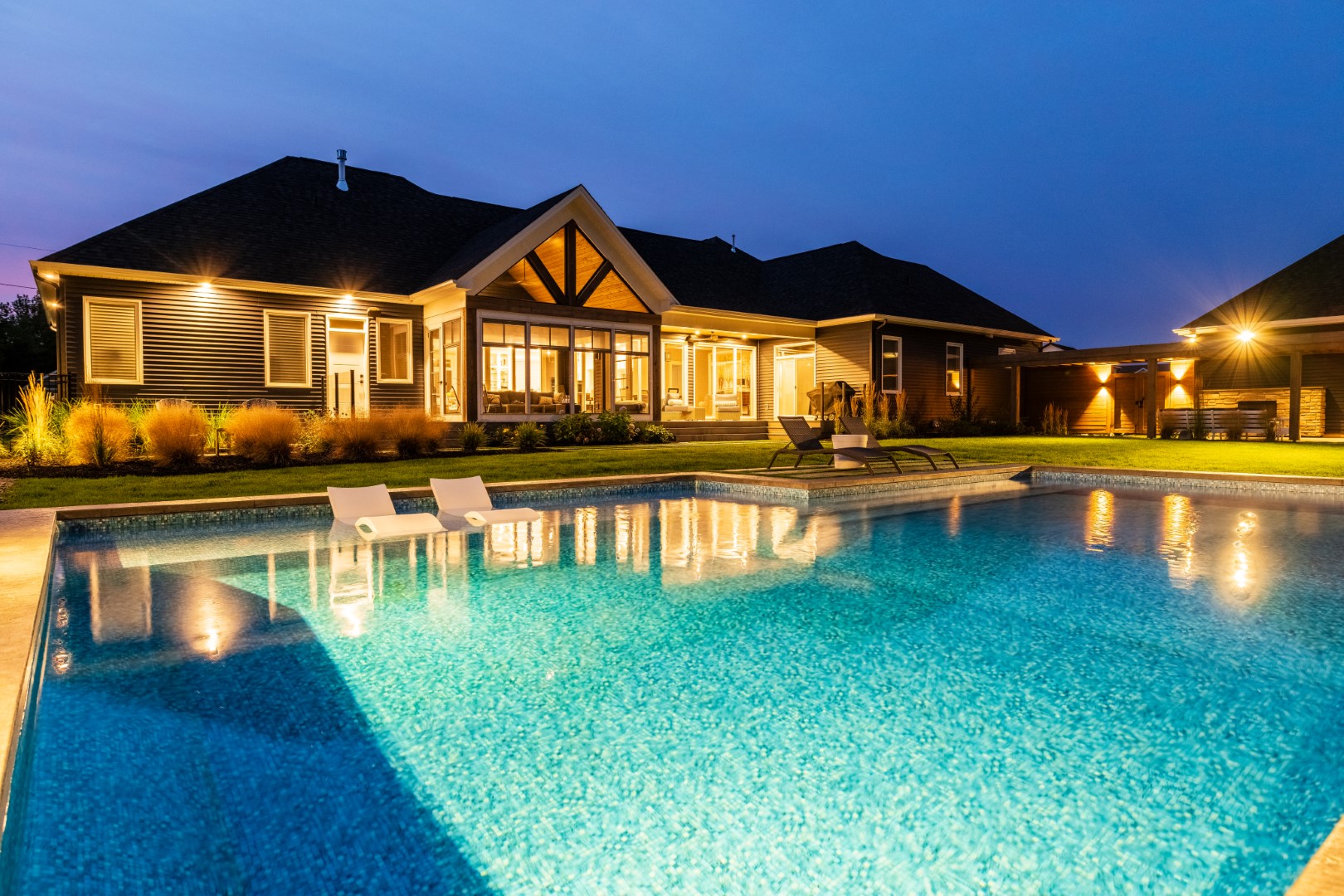 Commercial swimming pool at health club, New Brunswick, Canada