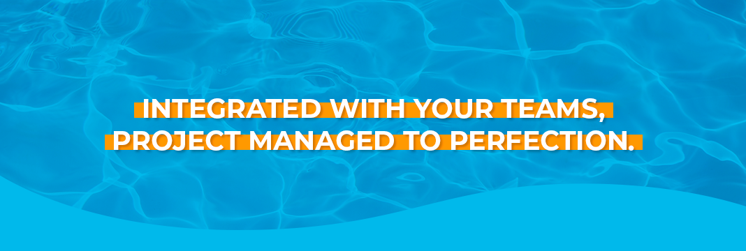 "Integrated with your teams, project managed to perfection."