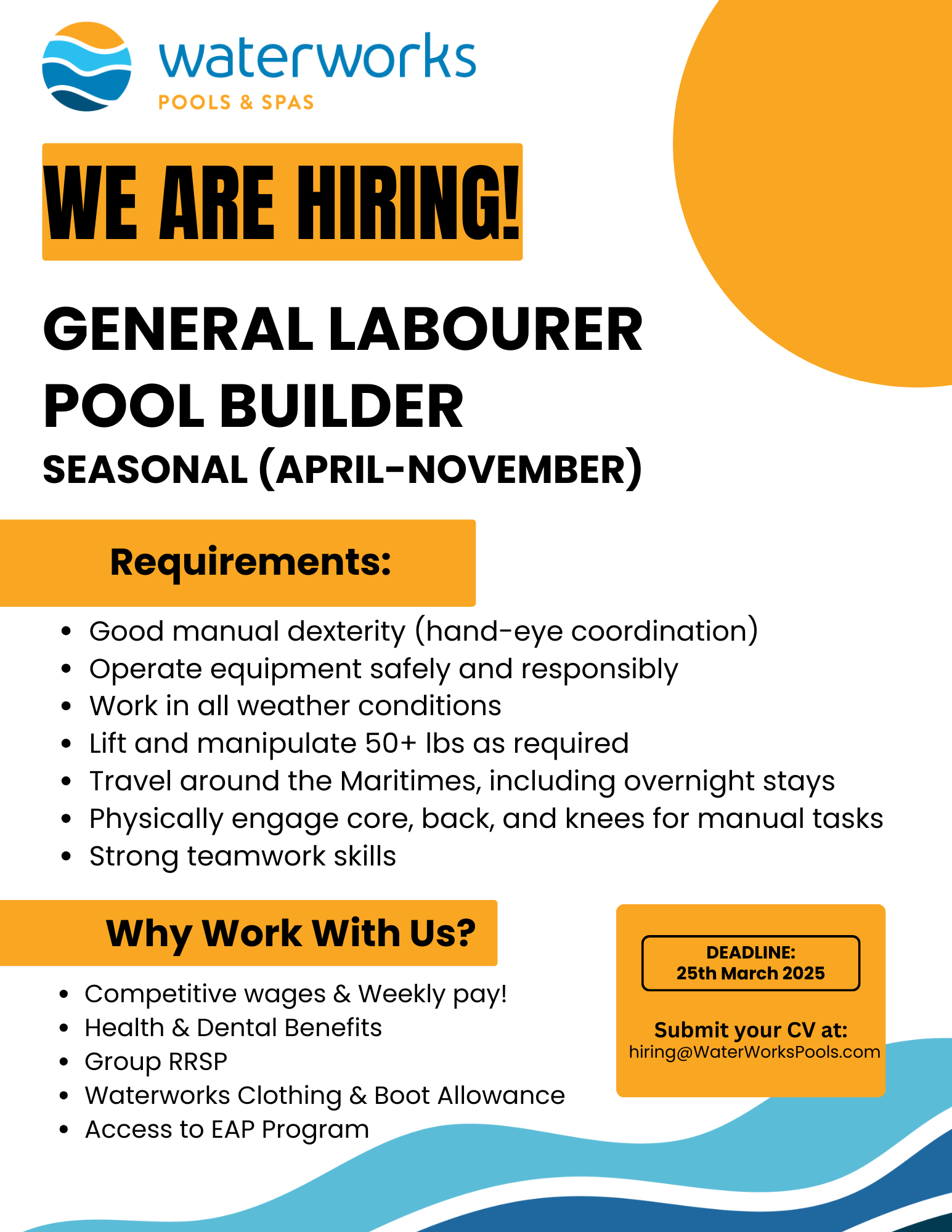 General labourer pool builder